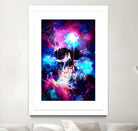 Space Skull by Francis Mi Oza on GIANT ART - blue mixed media