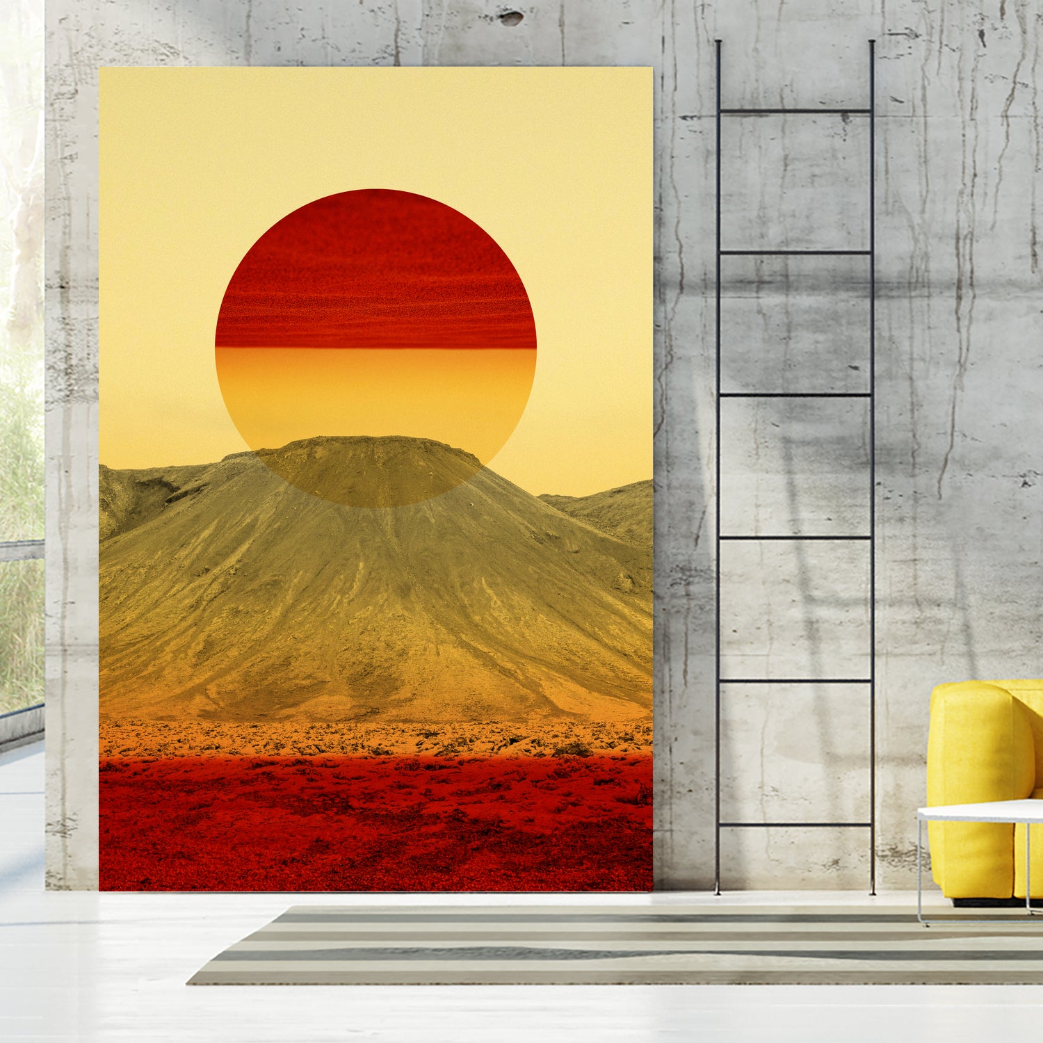 Warm abstraction by Stoian Hitrov on GIANT ART - yellow photo illustration