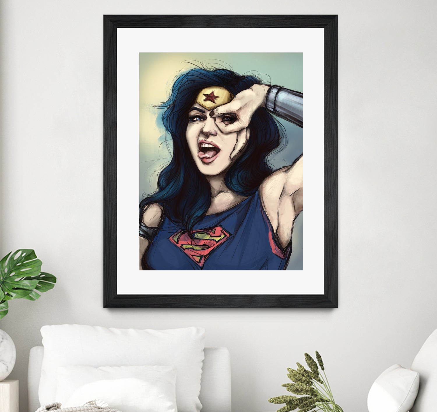 WonderWoman Cosplay by Cristina Dascalu on GIANT ART - blue digital painting