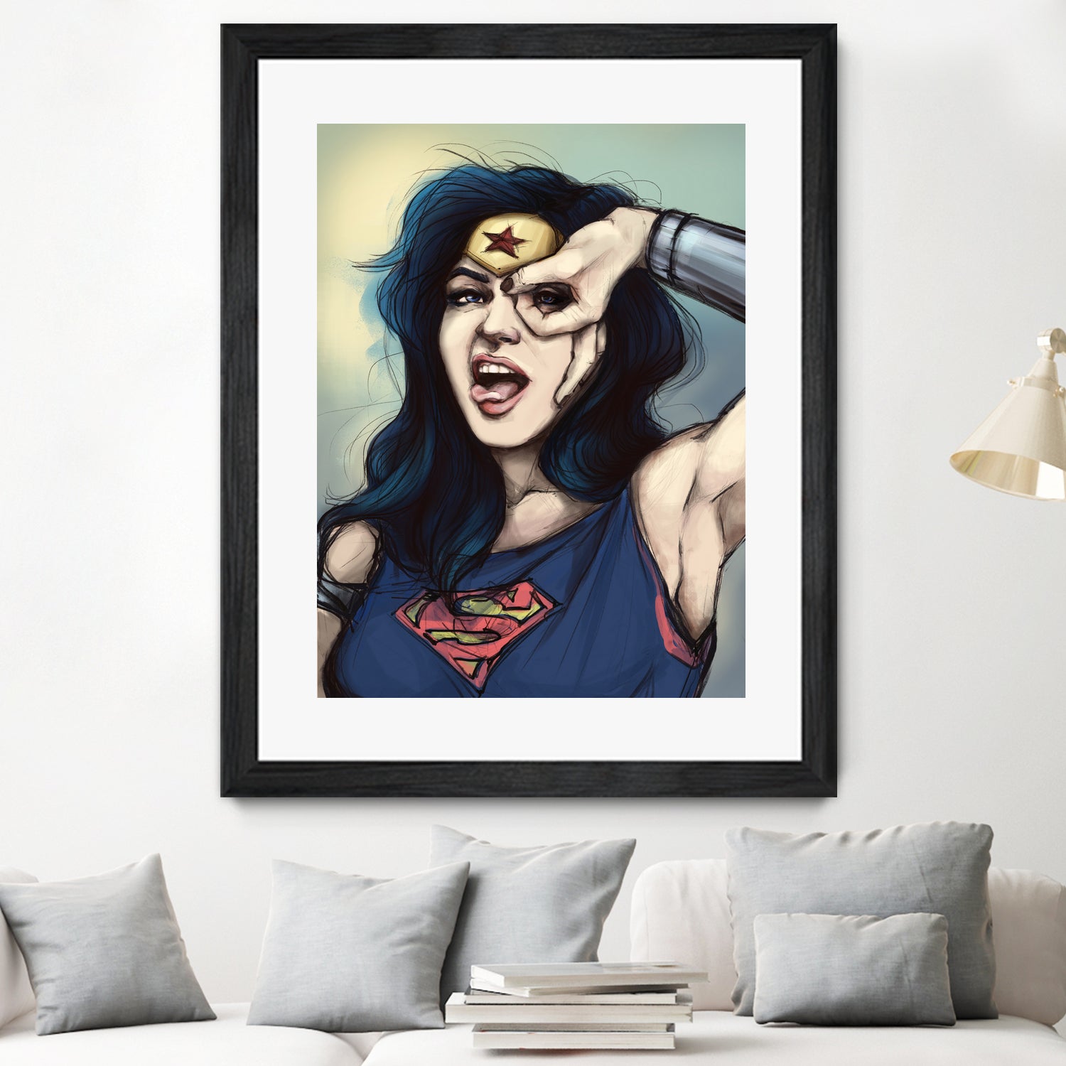 WonderWoman Cosplay by Cristina Dascalu on GIANT ART - blue digital painting