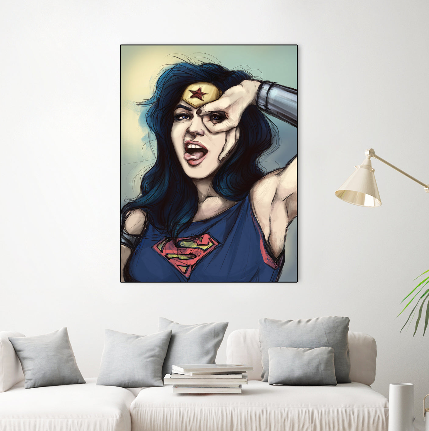 WonderWoman Cosplay by Cristina Dascalu on GIANT ART - blue digital painting