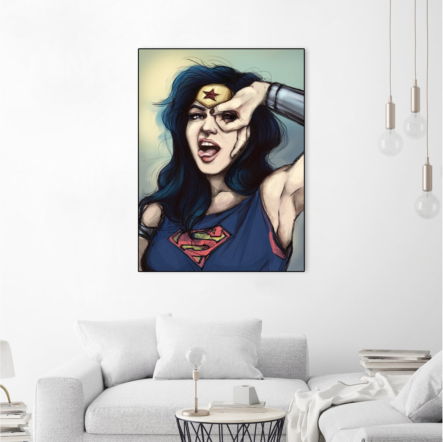 WonderWoman Cosplay by Cristina Dascalu on GIANT ART - blue digital painting