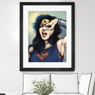 WonderWoman Cosplay by Cristina Dascalu on GIANT ART - blue digital painting