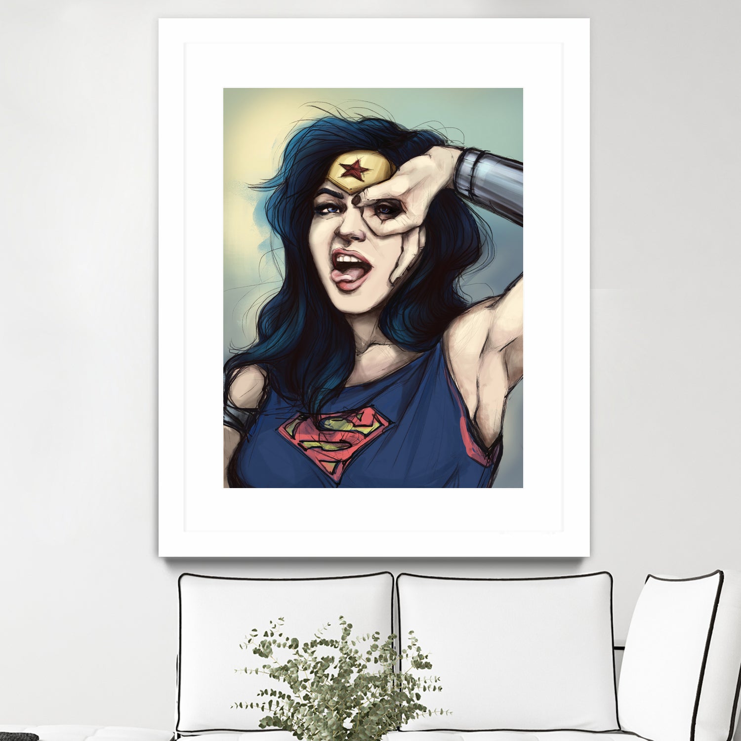 WonderWoman Cosplay by Cristina Dascalu on GIANT ART - blue digital painting