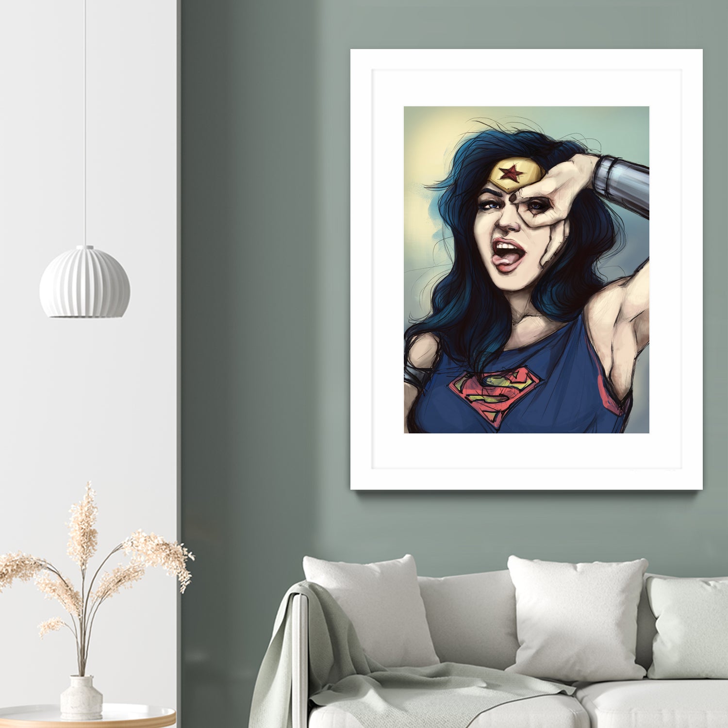 WonderWoman Cosplay by Cristina Dascalu on GIANT ART - blue digital painting