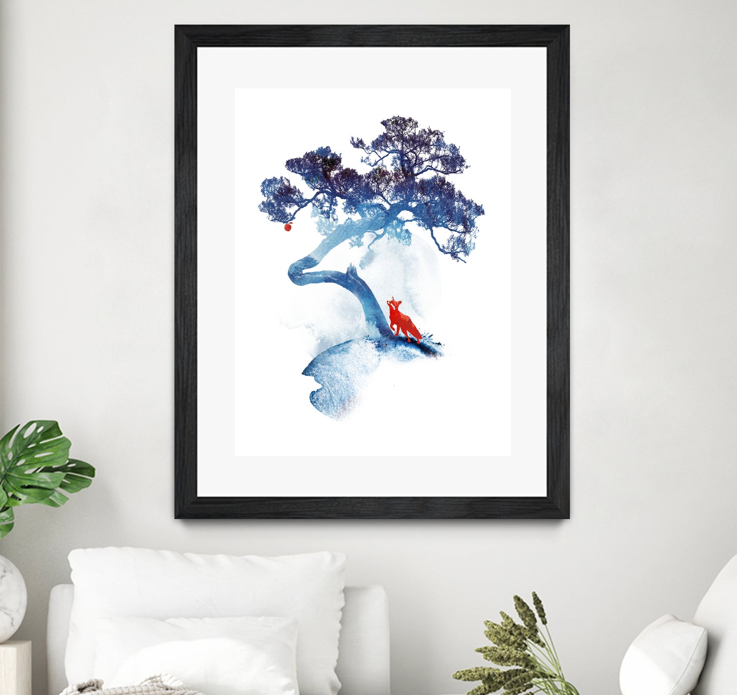 The last apple tree by Robert Farkas on GIANT ART - blue digital painting