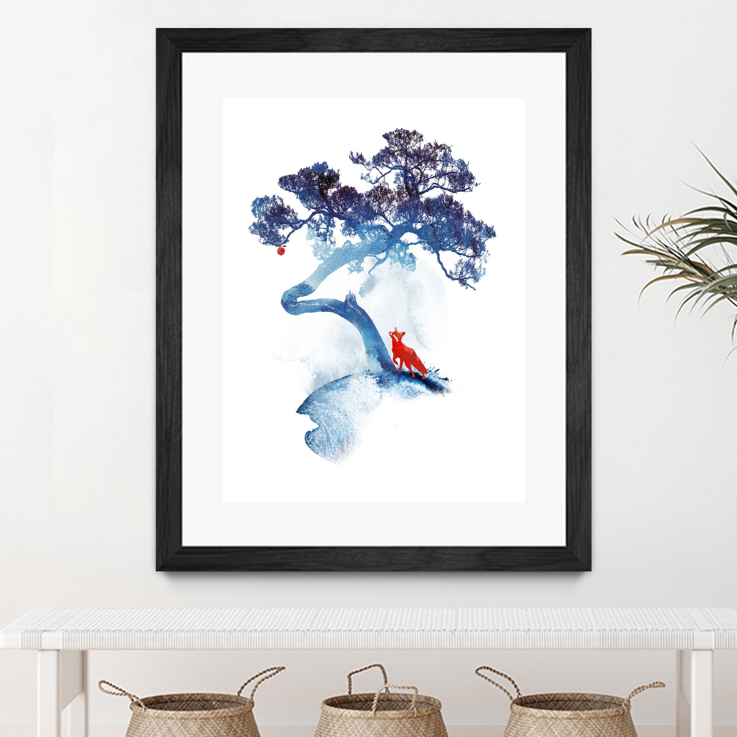 The last apple tree by Robert Farkas on GIANT ART - blue digital painting