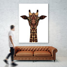 Coloured Giraffe Illustration/Drawing by Naomi Davies on GIANT ART - black digital drawing