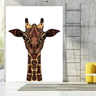 Coloured Giraffe Illustration/Drawing by Naomi Davies on GIANT ART - black digital drawing