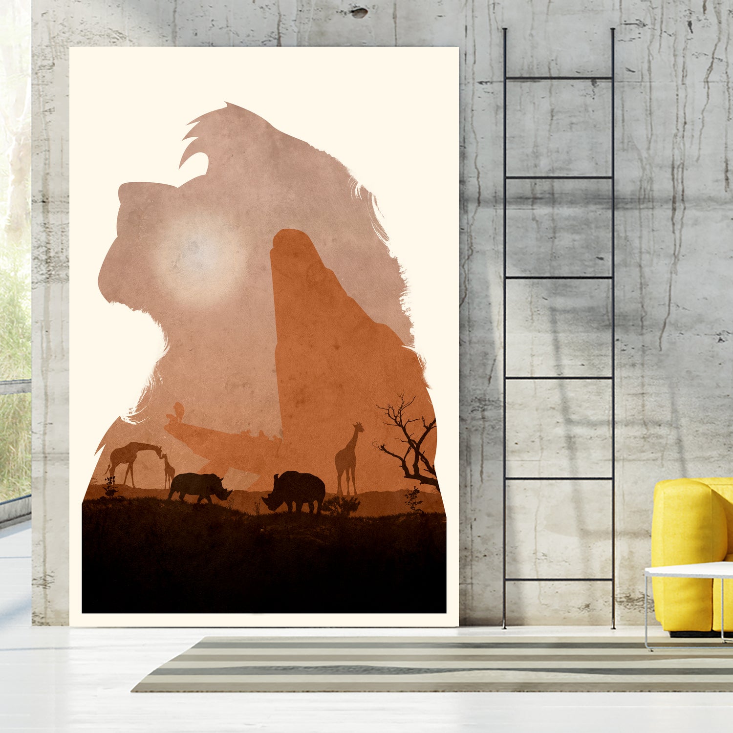 The Lion King (Textless Edition) by Ryan Ripley on GIANT ART - orange digital drawing