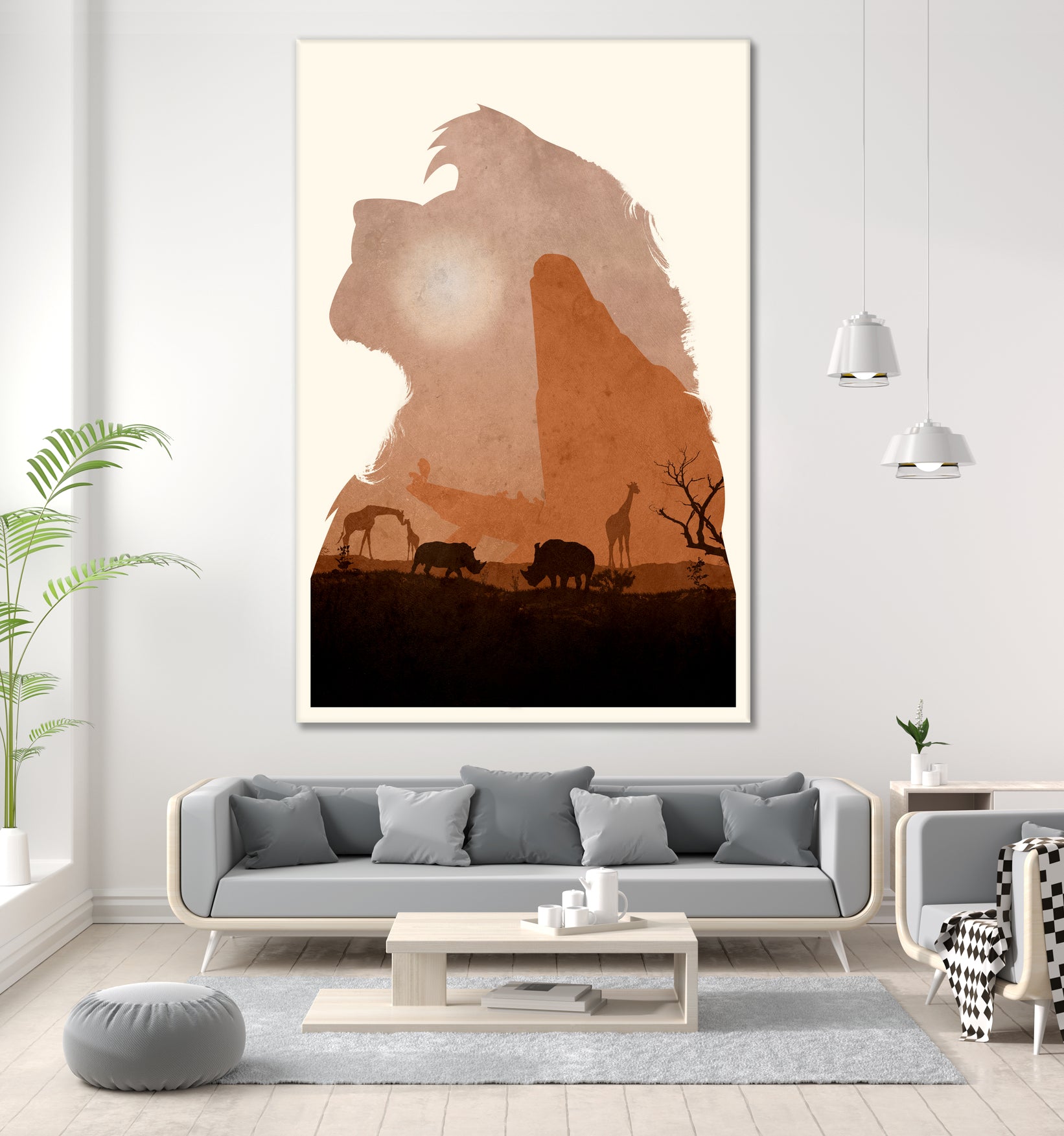 The Lion King (Textless Edition) by Ryan Ripley on GIANT ART - orange digital drawing