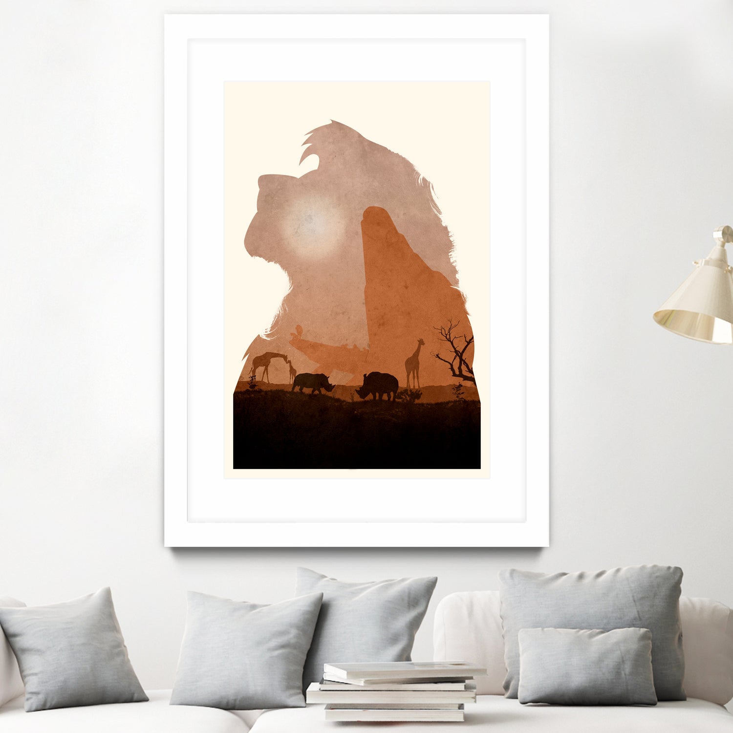 The Lion King (Textless Edition) by Ryan Ripley on GIANT ART - orange digital drawing