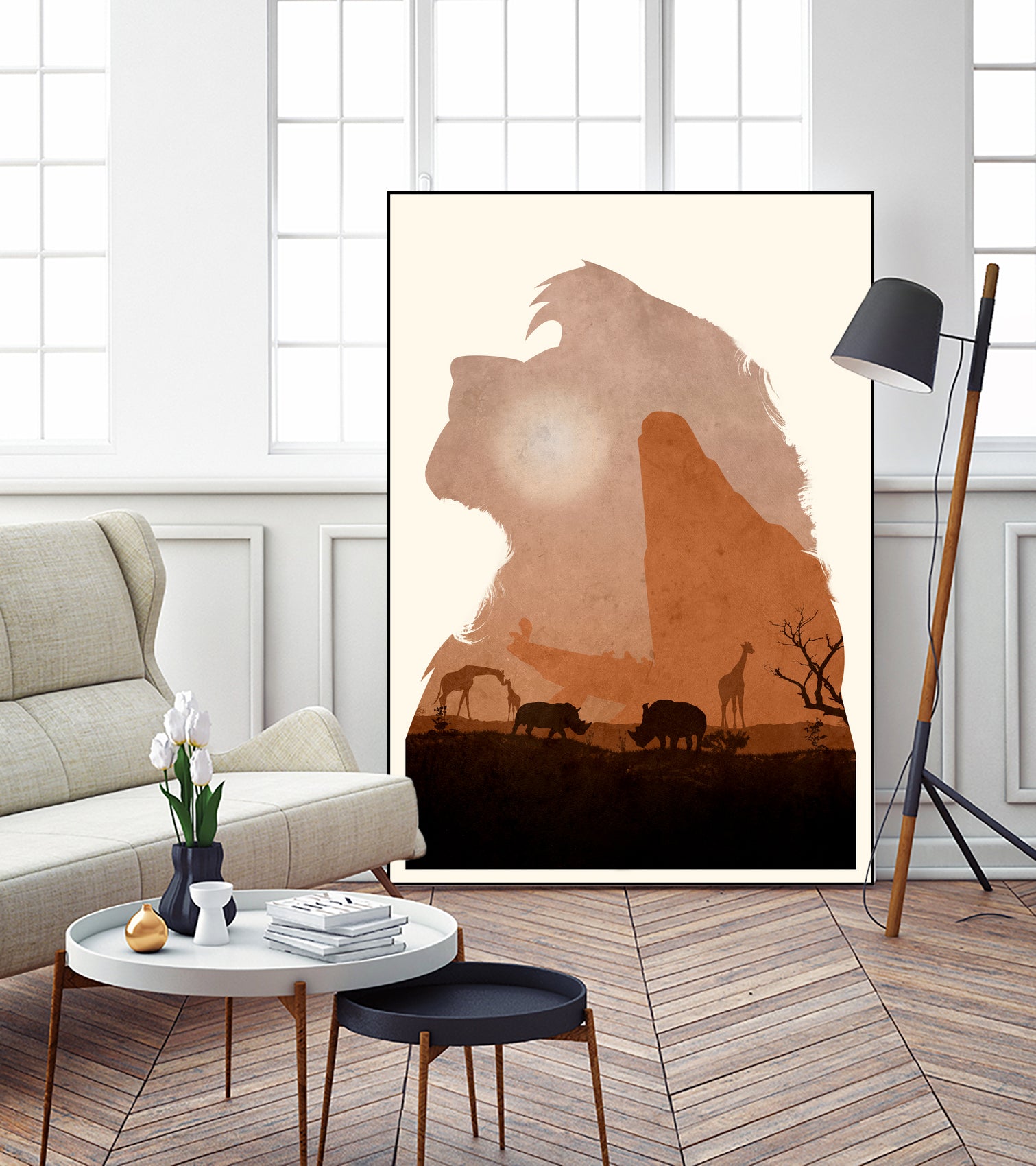 The Lion King (Textless Edition) by Ryan Ripley on GIANT ART - orange digital drawing