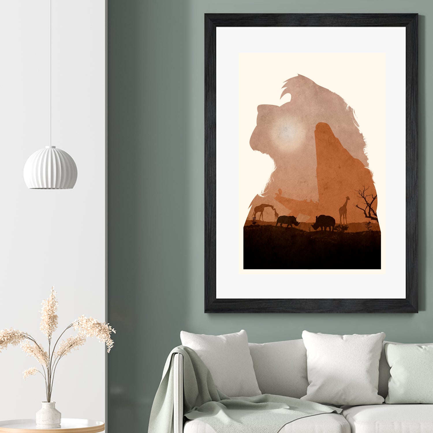 The Lion King (Textless Edition) by Ryan Ripley on GIANT ART - orange digital drawing