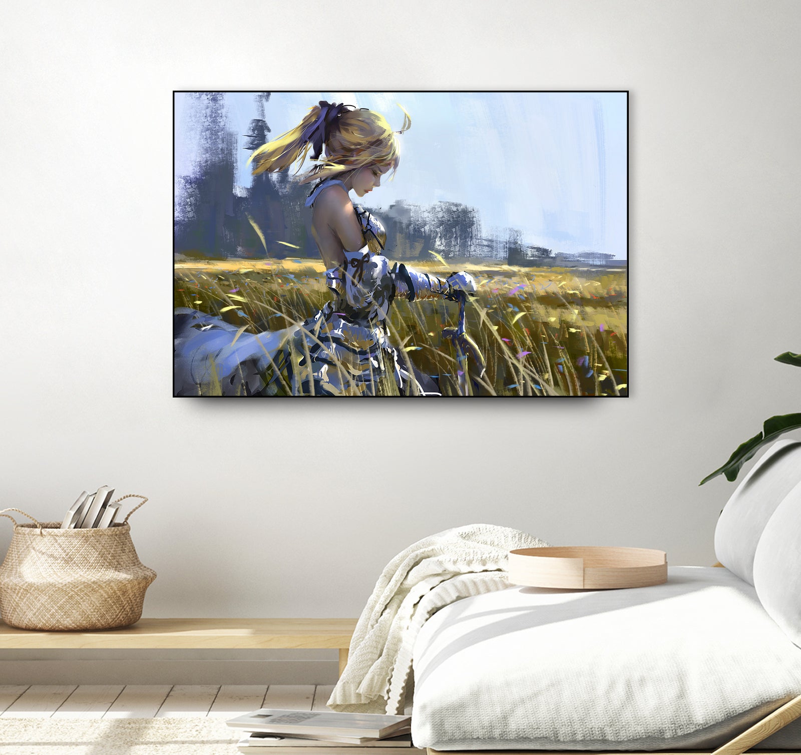 Saber Lily by Ling Wang on GIANT ART - yellow digital painting