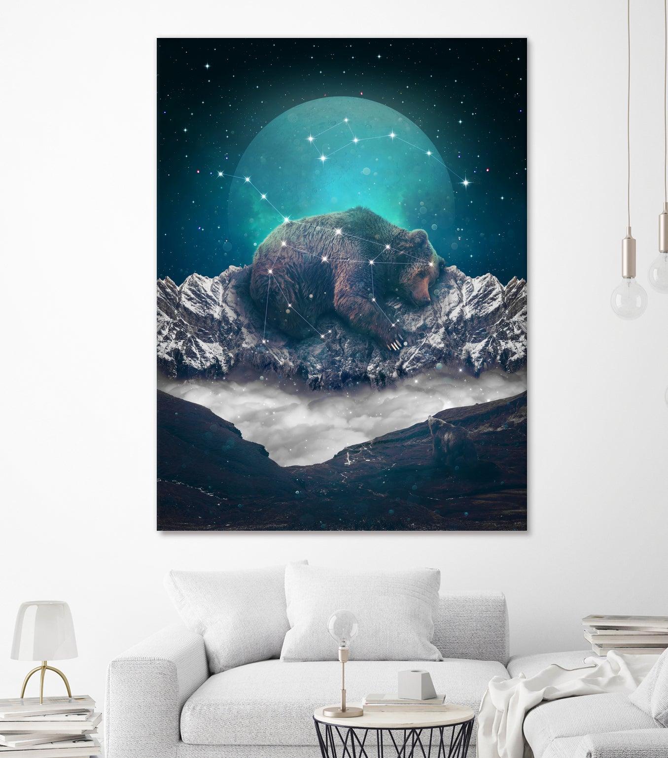 Under the Stars (Ursa Major) by Soaring Anchor on GIANT ART - blue photo illustration