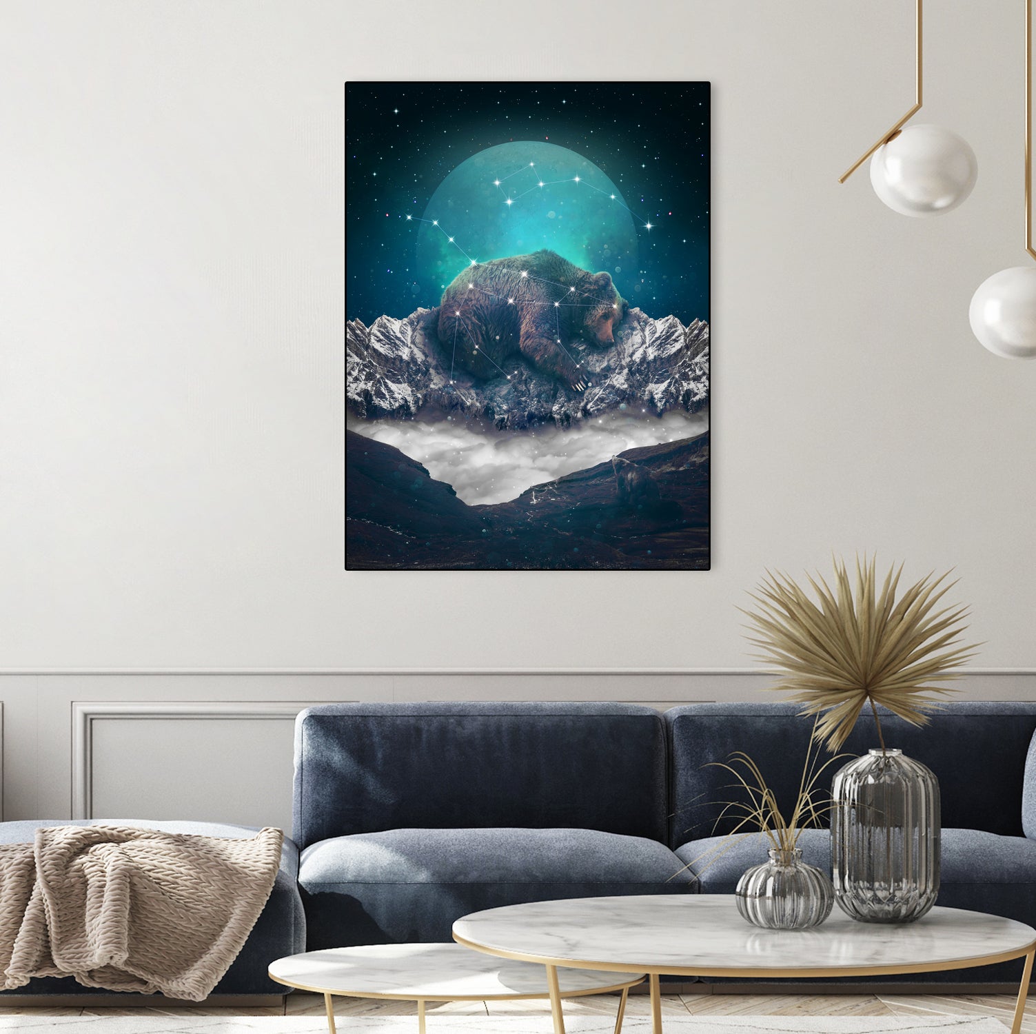 Under the Stars (Ursa Major) by Soaring Anchor on GIANT ART - blue photo illustration