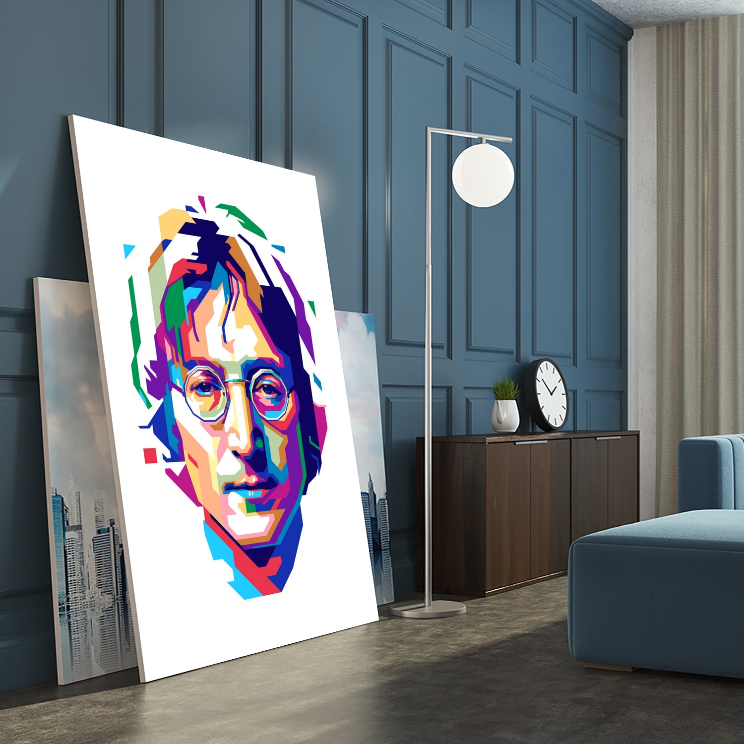 John Lennon in WPAP by J Prayitno Widodo on GIANT ART - white vector illustration