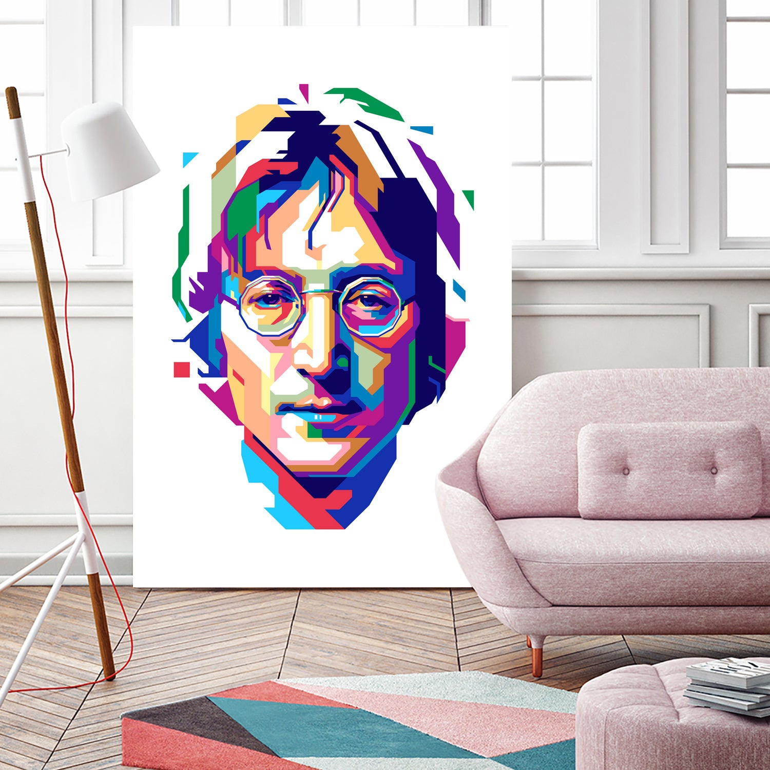 John Lennon in WPAP by J Prayitno Widodo on GIANT ART - white vector illustration