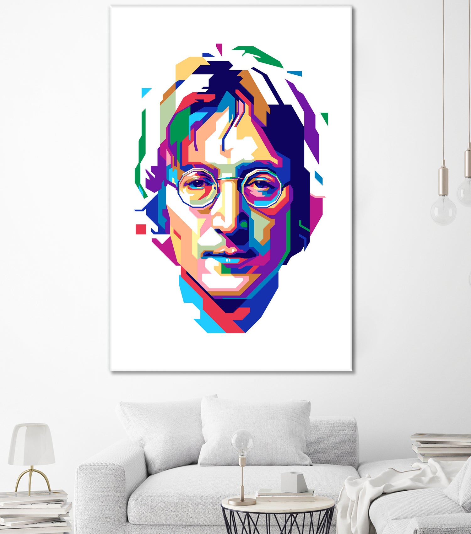 John Lennon in WPAP by J Prayitno Widodo on GIANT ART - white vector illustration