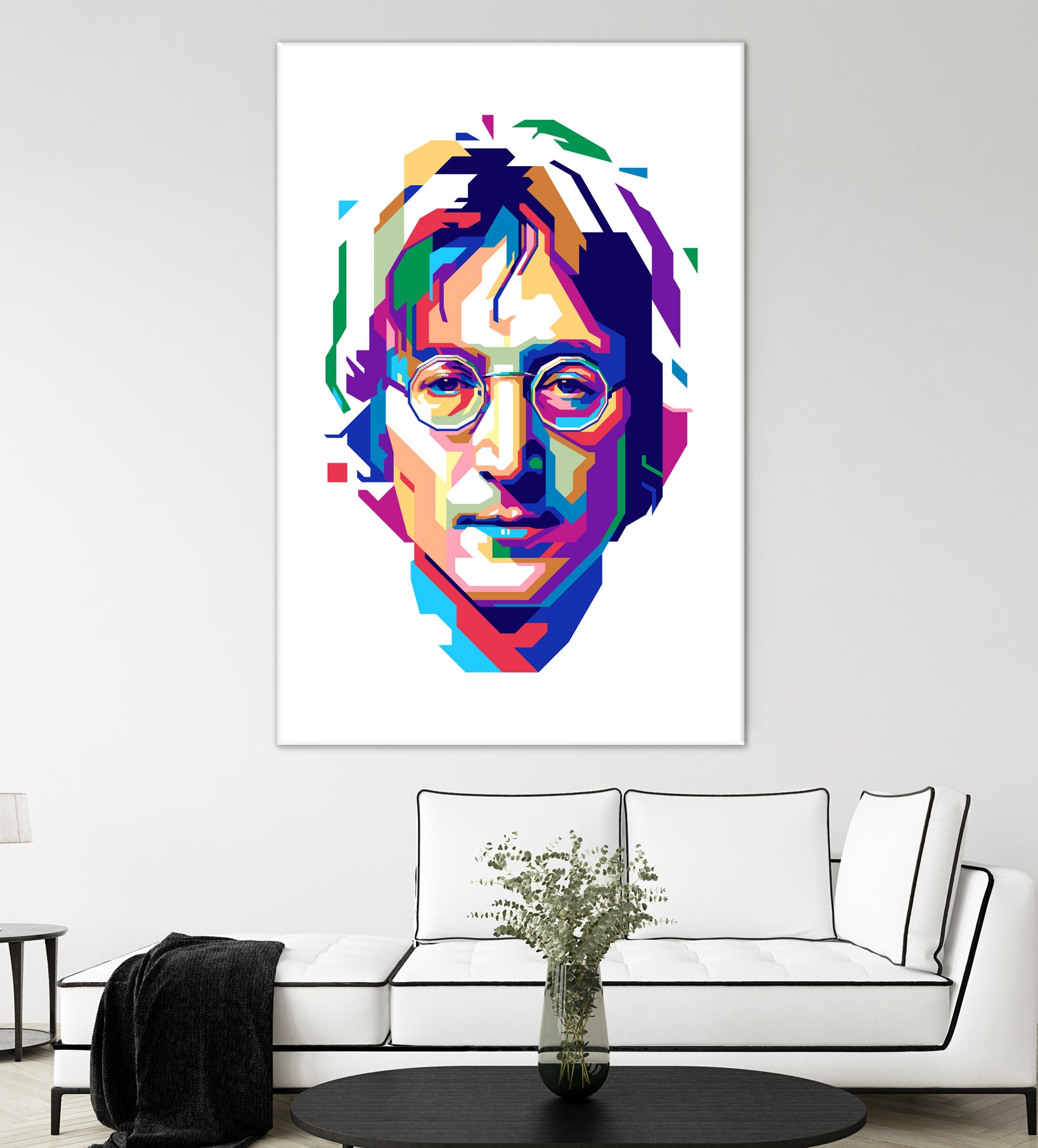 John Lennon in WPAP by J Prayitno Widodo on GIANT ART - white vector illustration