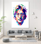 John Lennon in WPAP by J Prayitno Widodo on GIANT ART - white vector illustration