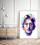 John Lennon in WPAP by J Prayitno Widodo on GIANT ART - white vector illustration