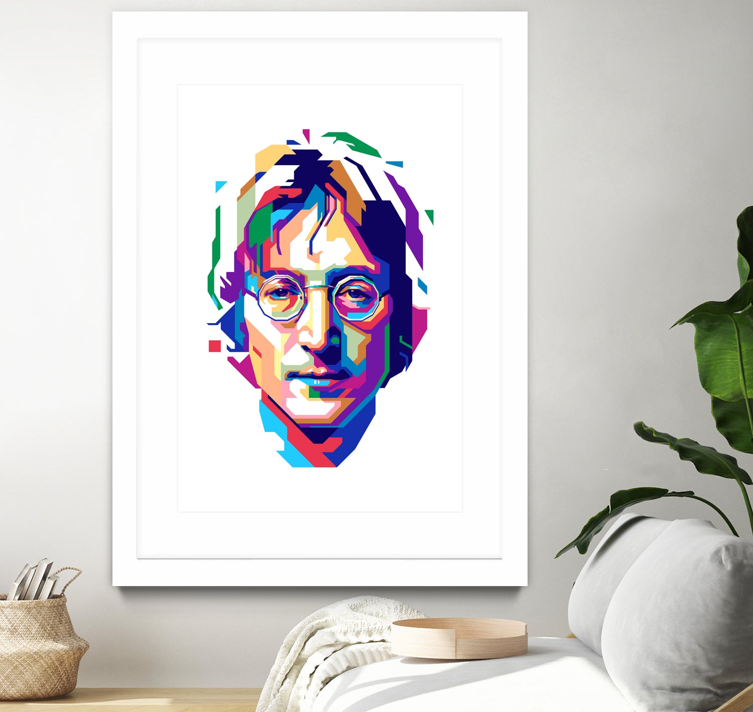 John Lennon in WPAP by J Prayitno Widodo on GIANT ART - white vector illustration