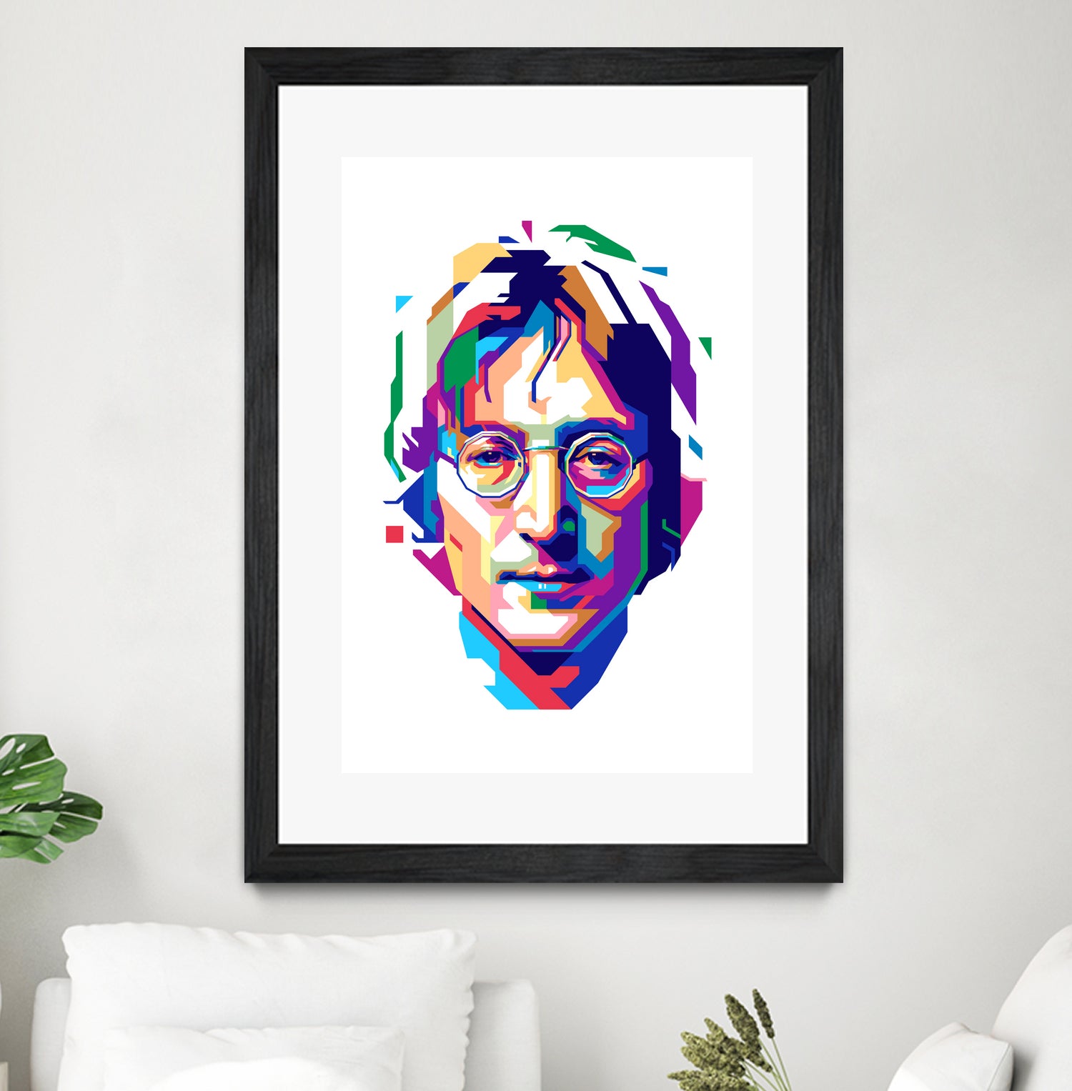 John Lennon in WPAP by J Prayitno Widodo on GIANT ART - white vector illustration