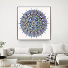 Mandala 03 by Ranka Stevic on GIANT ART - blue mixed media