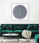 Mandala 03 by Ranka Stevic on GIANT ART - blue mixed media