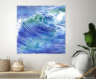 ATLANTIC WAVES by Stevyn Llewellyn on GIANT ART - blue mixed media