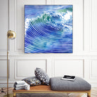 ATLANTIC WAVES by Stevyn Llewellyn on GIANT ART - blue mixed media