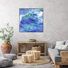 ATLANTIC WAVES by Stevyn Llewellyn on GIANT ART - blue mixed media