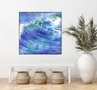 ATLANTIC WAVES by Stevyn Llewellyn on GIANT ART - blue mixed media