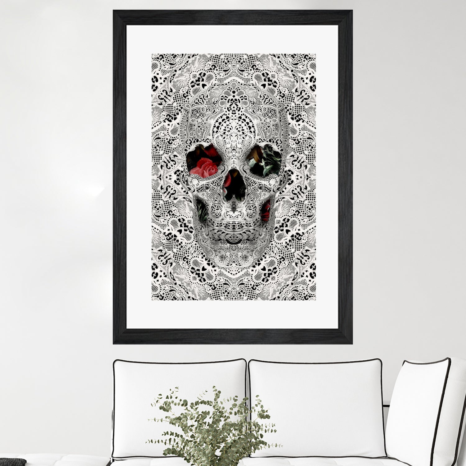 Lace Skull Light by Ali Gulec on GIANT ART - white photo illustration