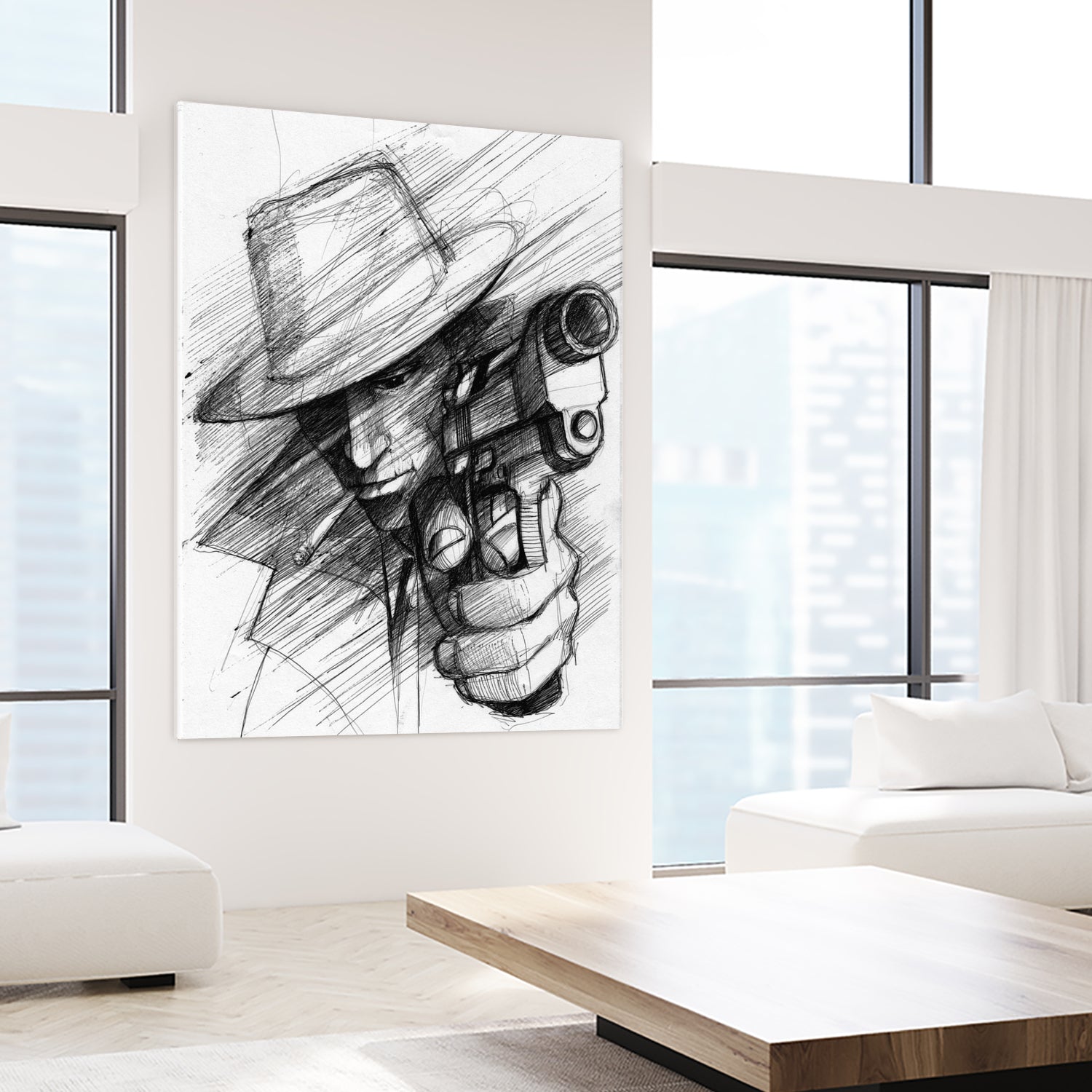 man by Marcin Kowalewski on GIANT ART - white digital drawing