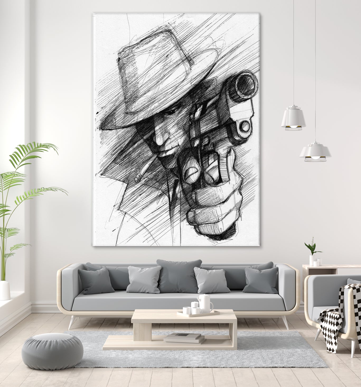 man by Marcin Kowalewski on GIANT ART - white digital drawing