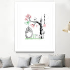 Growing Trees sumi-e by Antonio Camarena on GIANT ART - white digital painting