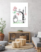 Growing Trees sumi-e by Antonio Camarena on GIANT ART - white digital painting