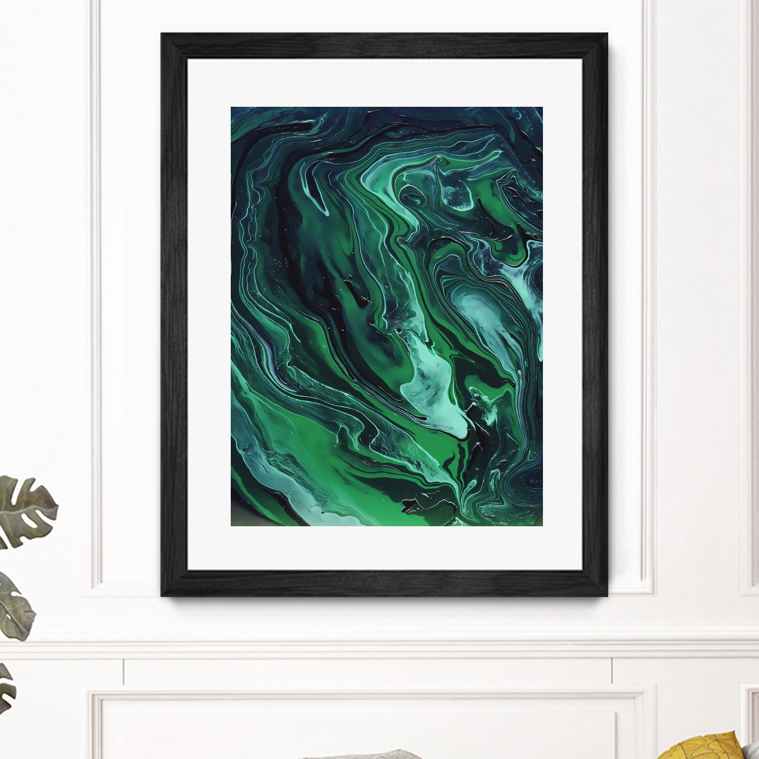 Nebula by Anna Farath on GIANT ART - green mixed media