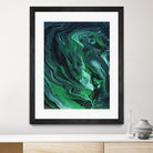 Nebula by Anna Farath on GIANT ART - green mixed media