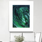 Nebula by Anna Farath on GIANT ART - green mixed media