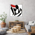 The Kiss II in Black and Red by Gregory Baldwin on GIANT ART - black digital painting