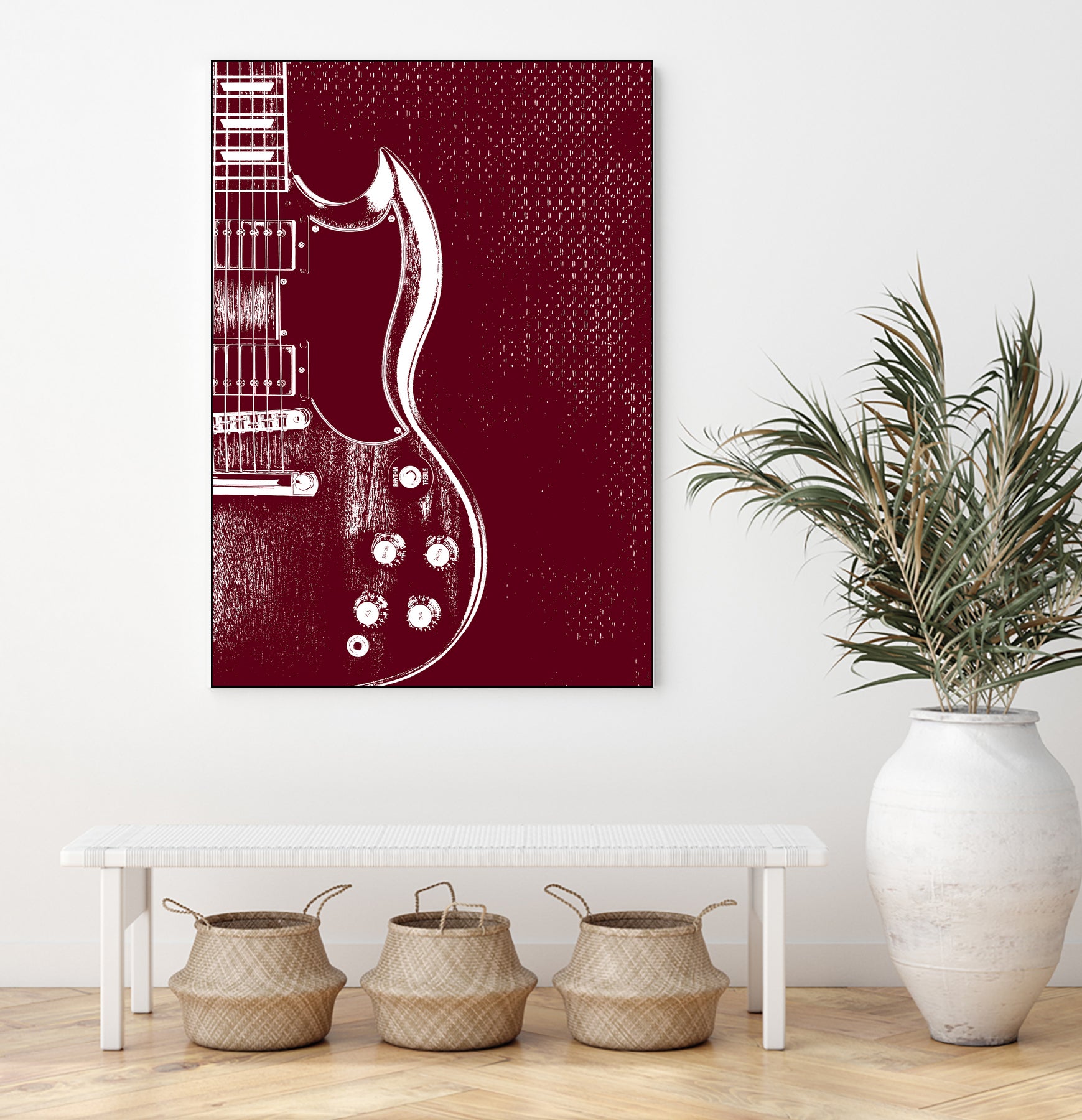 Gibson SG - Angus Young by André Manfrini Garcia on GIANT ART - red digital painting