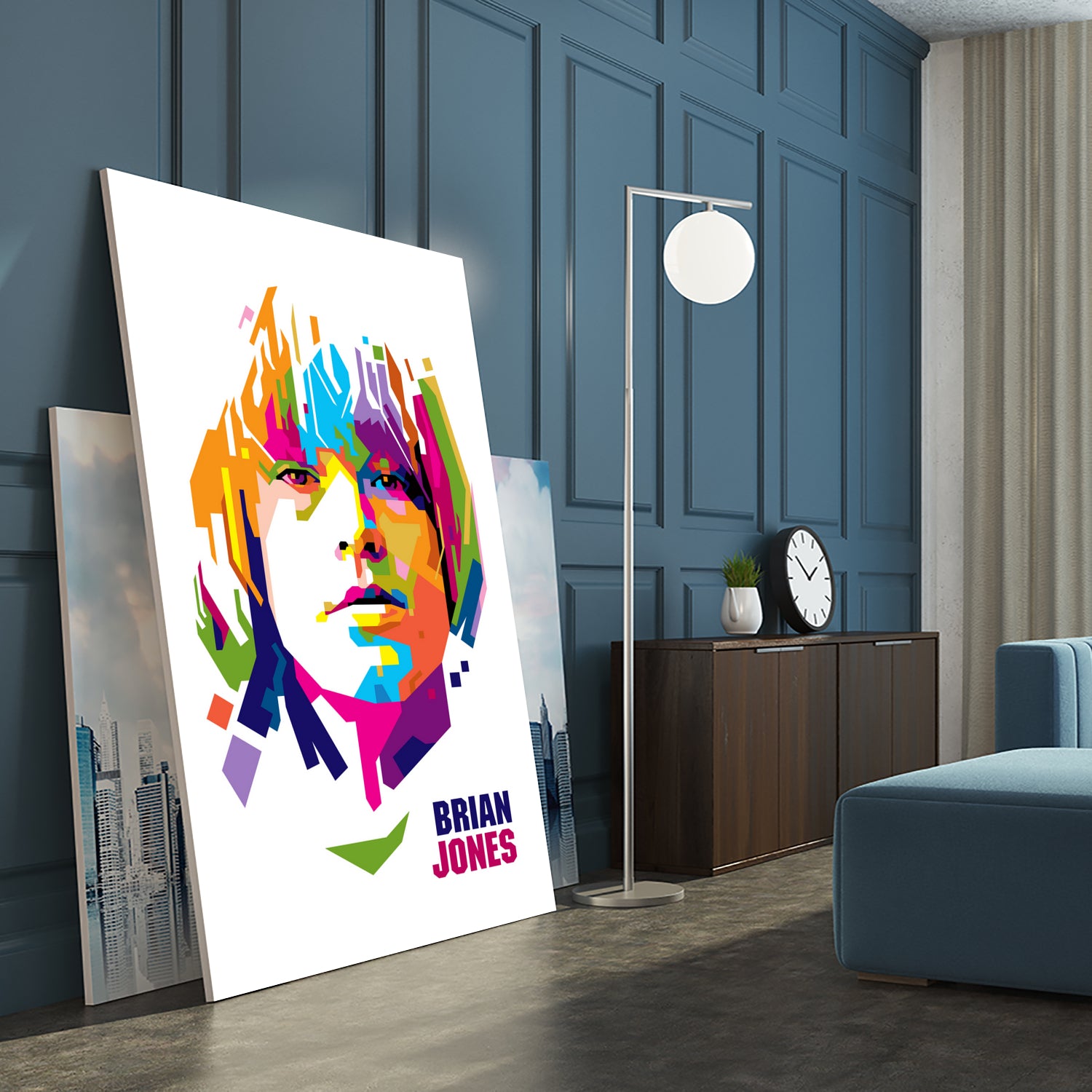 Brian Jones in WPAP by J Prayitno Widodo on GIANT ART - white photo illustration