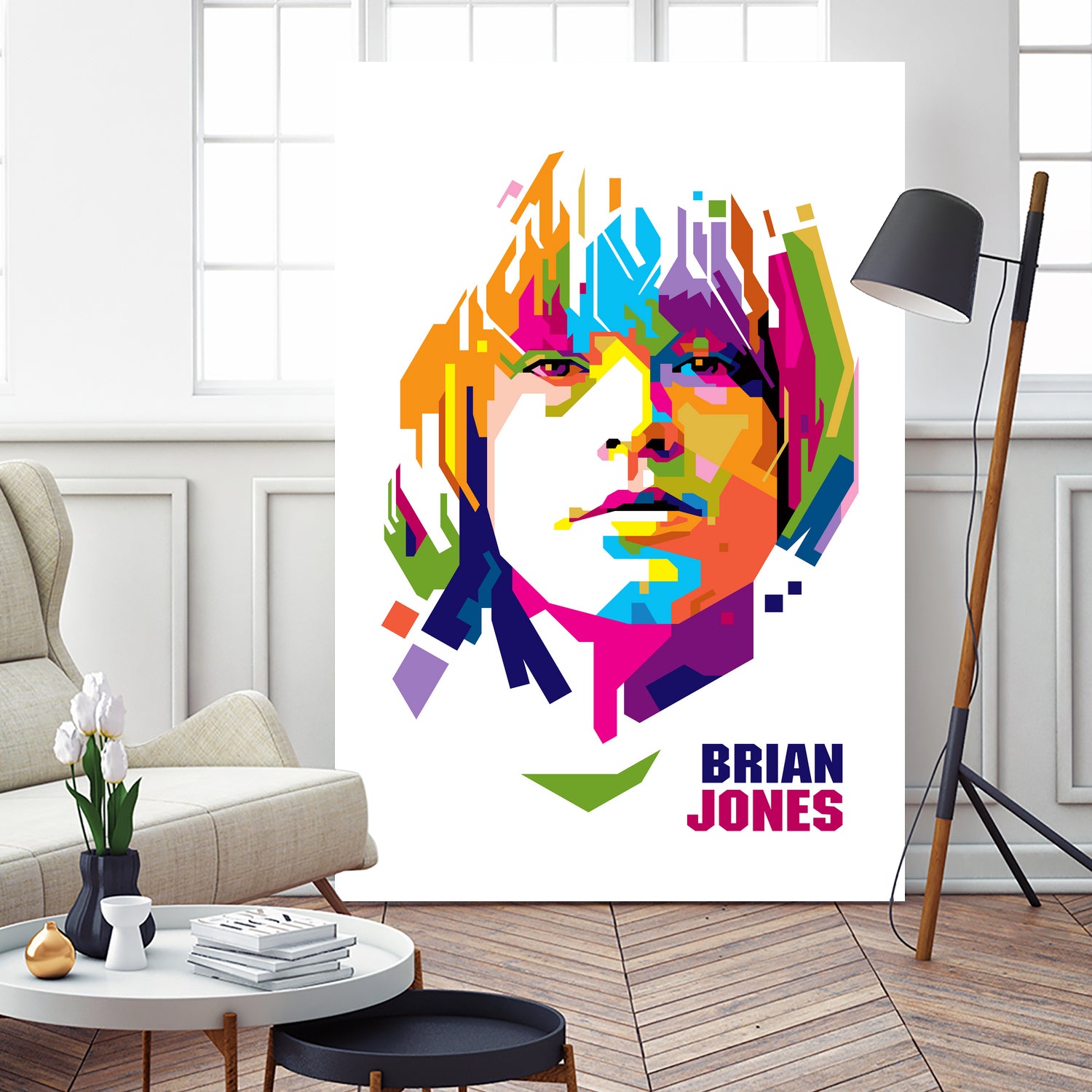 Brian Jones in WPAP by J Prayitno Widodo on GIANT ART - white photo illustration