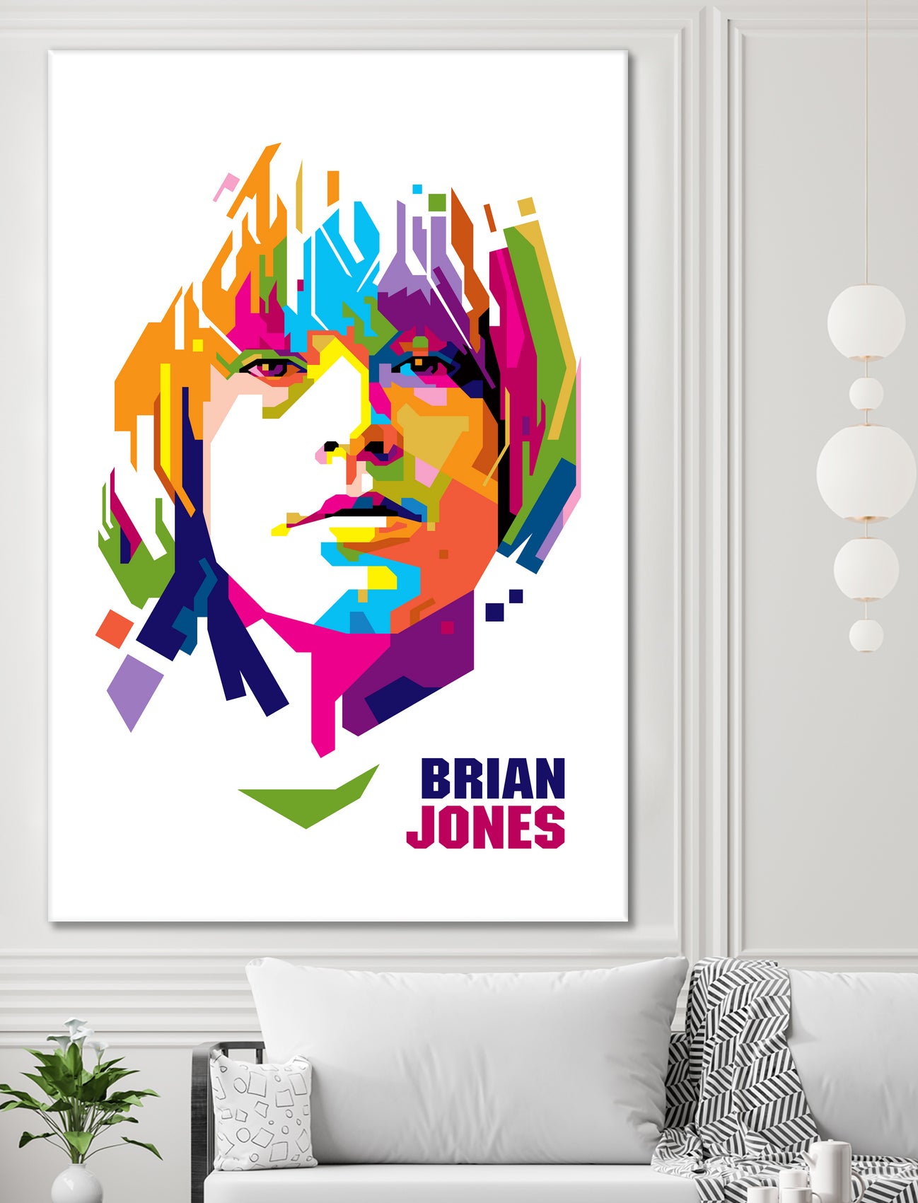 Brian Jones in WPAP by J Prayitno Widodo on GIANT ART - white photo illustration