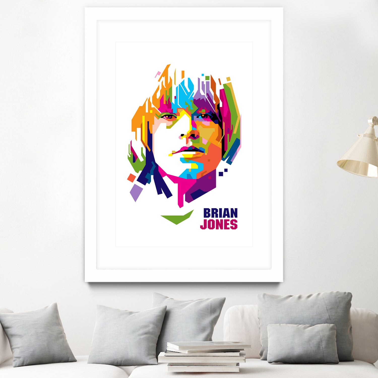 Brian Jones in WPAP by J Prayitno Widodo on GIANT ART - white photo illustration