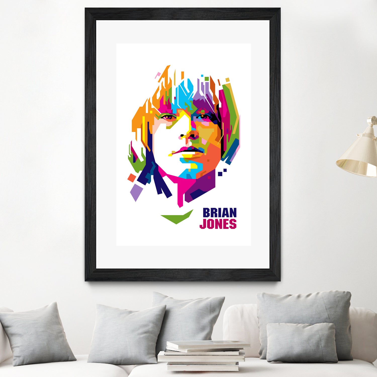 Brian Jones in WPAP by J Prayitno Widodo on GIANT ART - white photo illustration